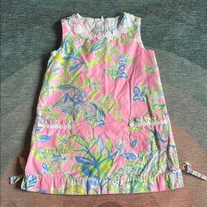Lilly Pulitzer Pink and White Floral Dress